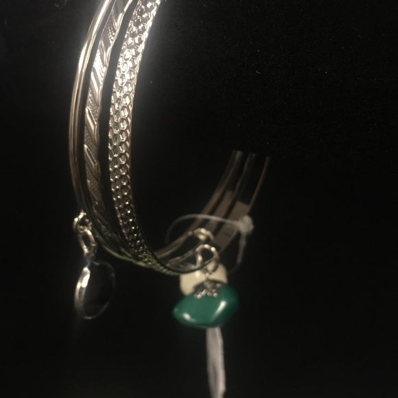 Catherine's plus sized silver charm bangle set - Picture 5 of 5